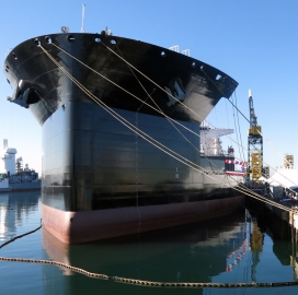 General Dynamics Unit Transports 2nd MLP Auxiliary Ship to Navy; Fred Harris Comments - top government contractors U.S. Navy photo