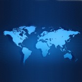 world blue map