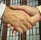 handshake real estate building