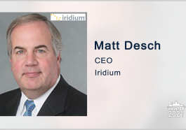 Iridium Invests in Satellite-Based Positioning Services Provider DDK; Matt Desch Quoted