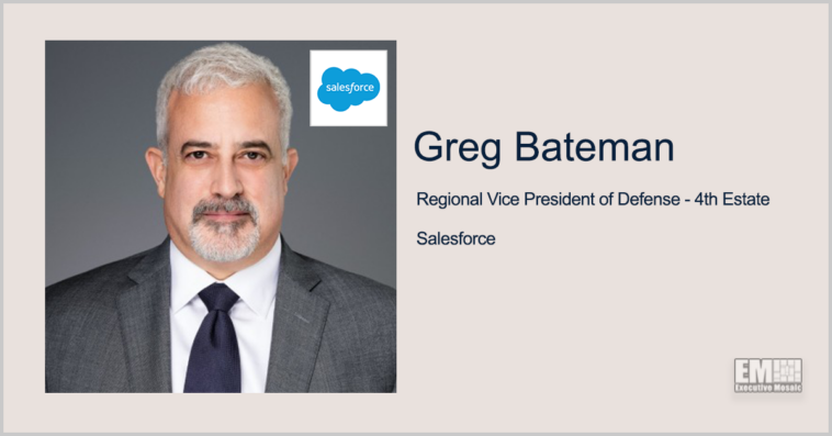 Executive Spotlight: Greg Bateman, Regional Vice President of Defense – 4th Estate at Salesforce