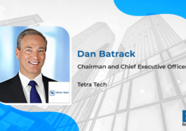 Tetra Tech to Support Civil Works Infrastructure Under USACE Contract; Dan Batrack Quoted