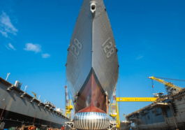 HII Marks Christening of Navy’s Future USS Ted Stevens Destroyer