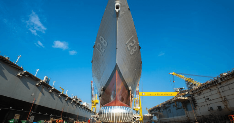 HII Marks Christening of Navy’s Future USS Ted Stevens Destroyer
