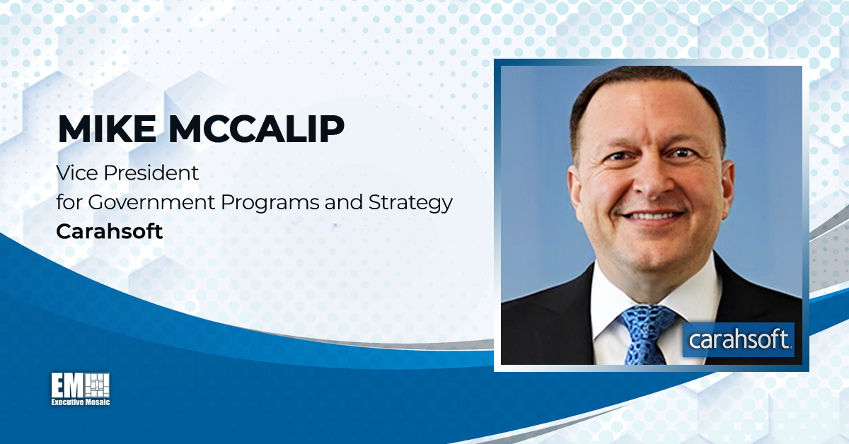 Carahsoft’s Mike McCalip: Army’s Use of AI in Software Development, Cloud Migration Among Key Themes at Tech Conference