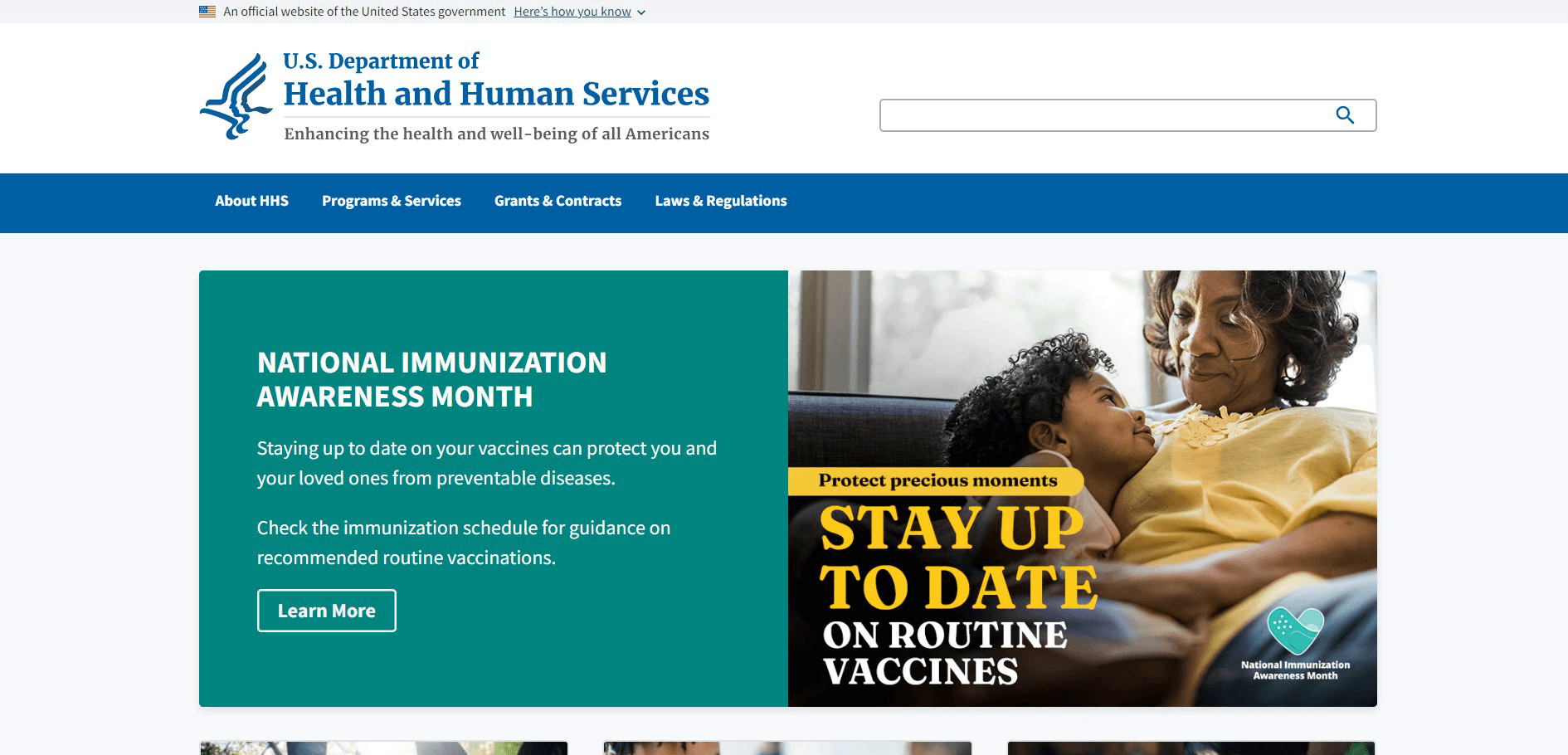 The Department of Health and Human Services 