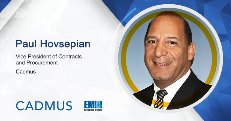 Former Cubic Exec Paul Hovsepian Named Contracts & Procurement VP at Cadmus