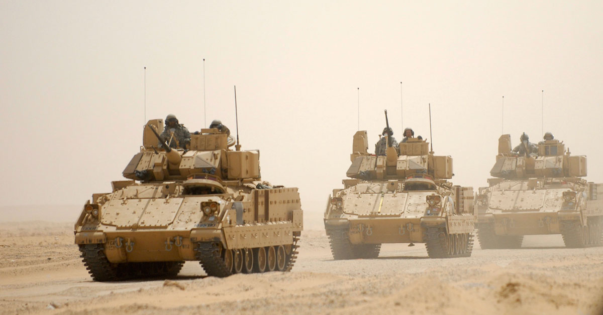 Understanding the Current Inventory: How Many Tanks Does the US have in its Military Arsenal? - top government contractors M2 Bradley