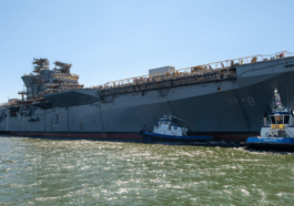 HII Ingalls Shipbuilding Christens Navy’s New Multi-Purpose Amphibious Assault Ship