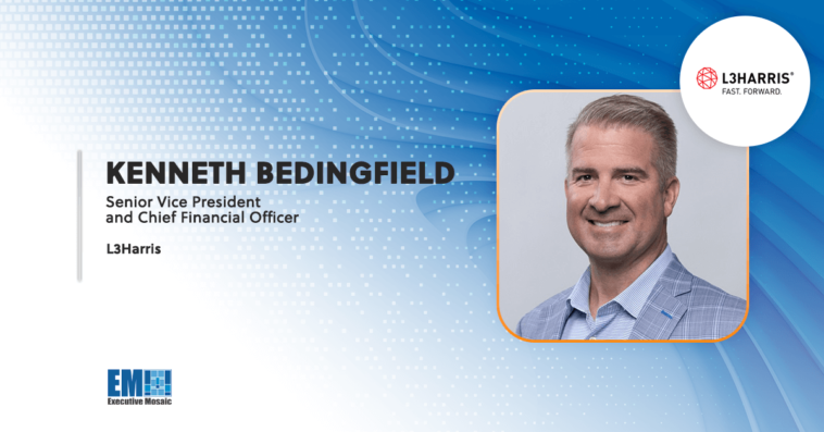 Kenneth Bedingfield Appointed as L3Harris SVP & Chief Financial Officer