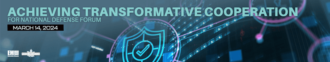 Banner of the Achieving Transformative Cooperation for National Defense Forum
