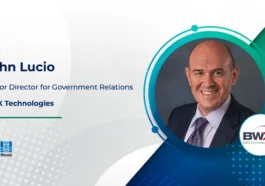 John Lucio Named Senior Director for Government Relations at BWX Technologies