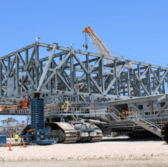 Bechtel Positions NASA’s New Mobile Launcher Base at Operational Height