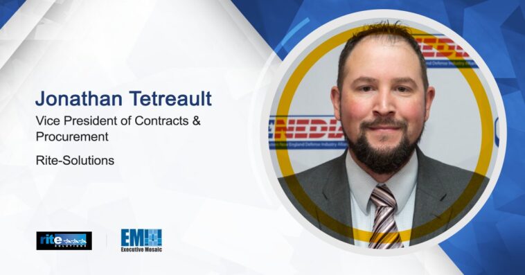 Jonathan Tetreault Appointed Rite-Solutions Vice President of Contracts and Procurement