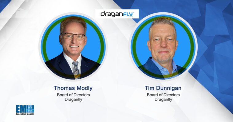 Draganfly Adds Thomas Modly, Tim Dunnigan to Board of Directors