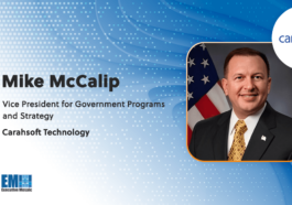 Carahsoft Selected by Leidos as Distributor Partner for Army CHS-6 Contract; Mike McCalip Quoted