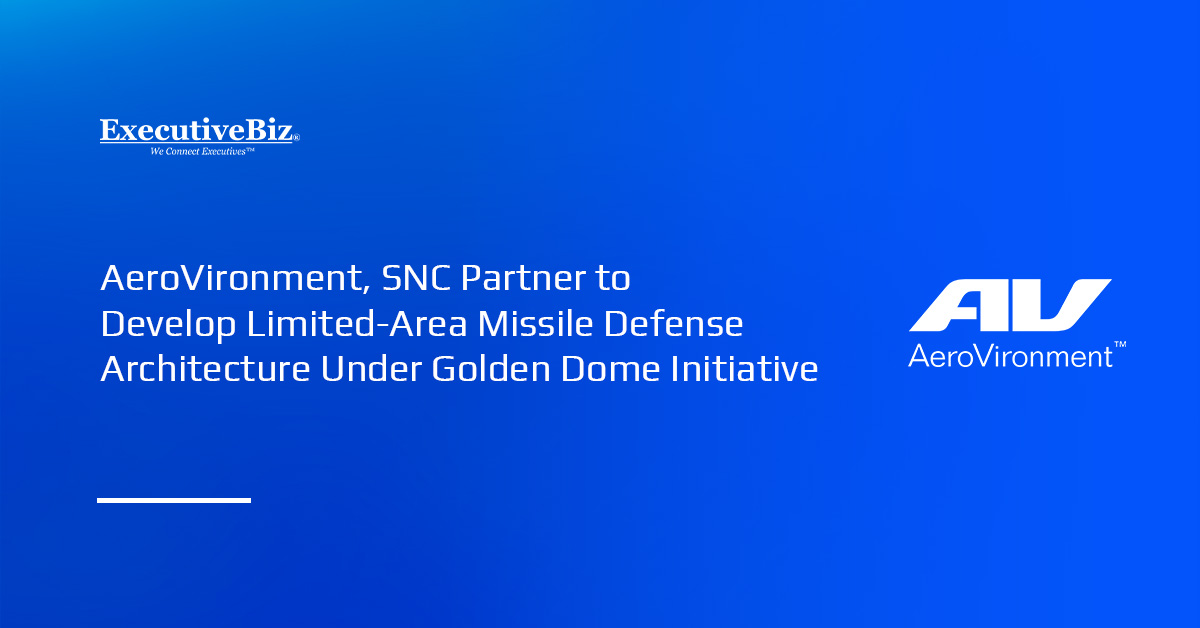 AeroVironment logo. SNC and AeroVironment will build a missile defense architecture for Golden Dome.