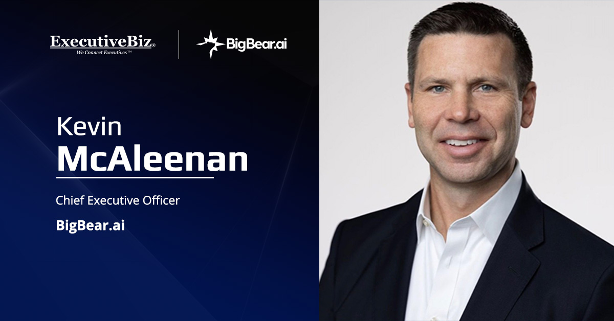 Kevin McAleenan, CEO of BigBear.ai. McAleenan comments about his company's partnership with Smiths Detection