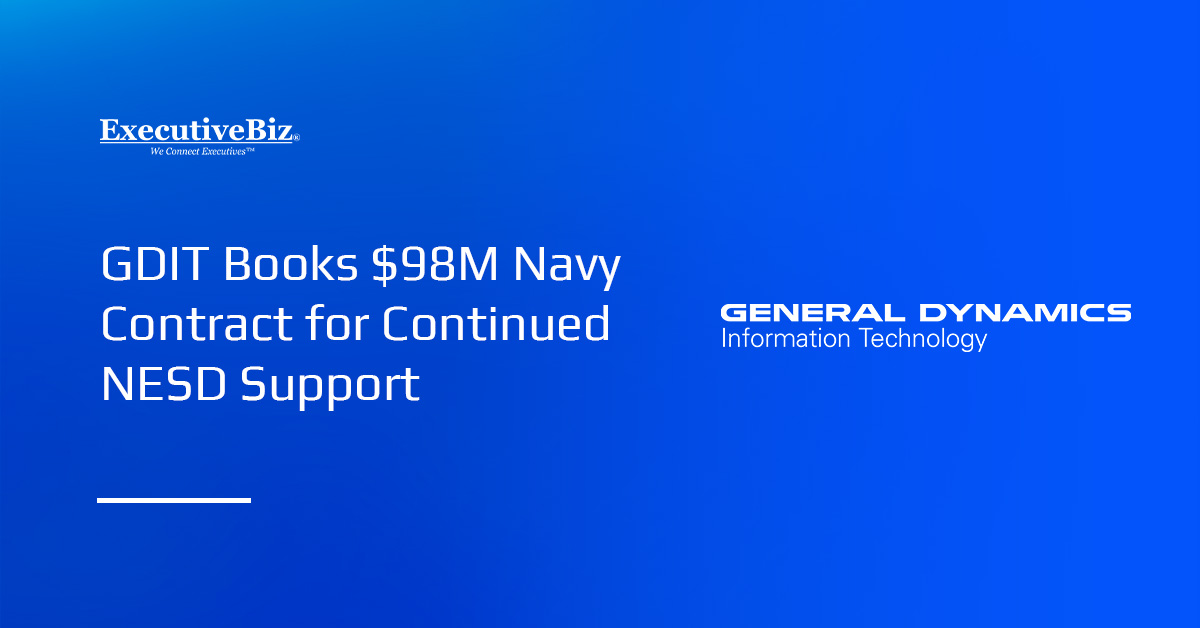 General Dynamics Information Technology logo. The Navy has tapped GDIT to continue consolidating IT help desks.
