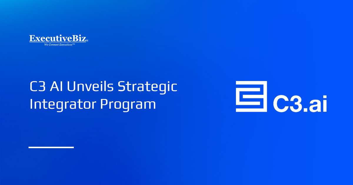 C3 AI logo. C3 AI launched the Strategic Integrator Program.