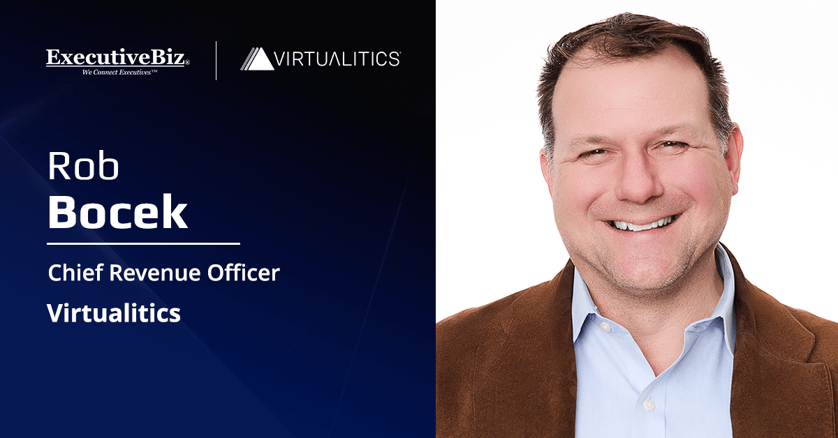 Rob Bocek. The Virtualitics CRO said the company is focused on using AI to help close gaps across the readiness landscape.