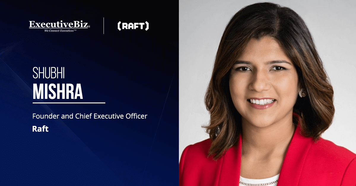 Raft CEO Shubhi Mishra. Raft and SAIC booked the TENCAP HOPE 2.0 contract from the U.S. Air Force.
