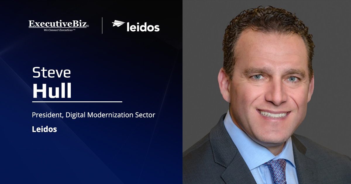 Steve Hull, Leidos' digital modernization sector president. Hull comments about 2F Game Warden