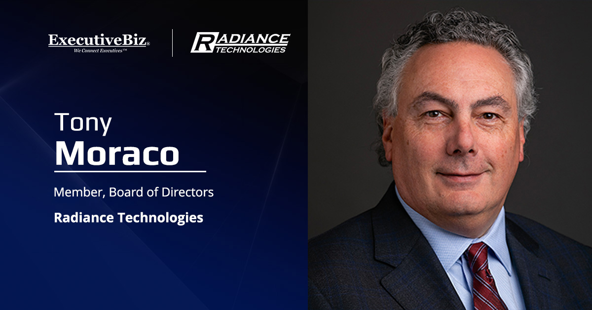 Tony Moraco. The former SAIC CEO has joined the Radiance Technologies board of directors.
