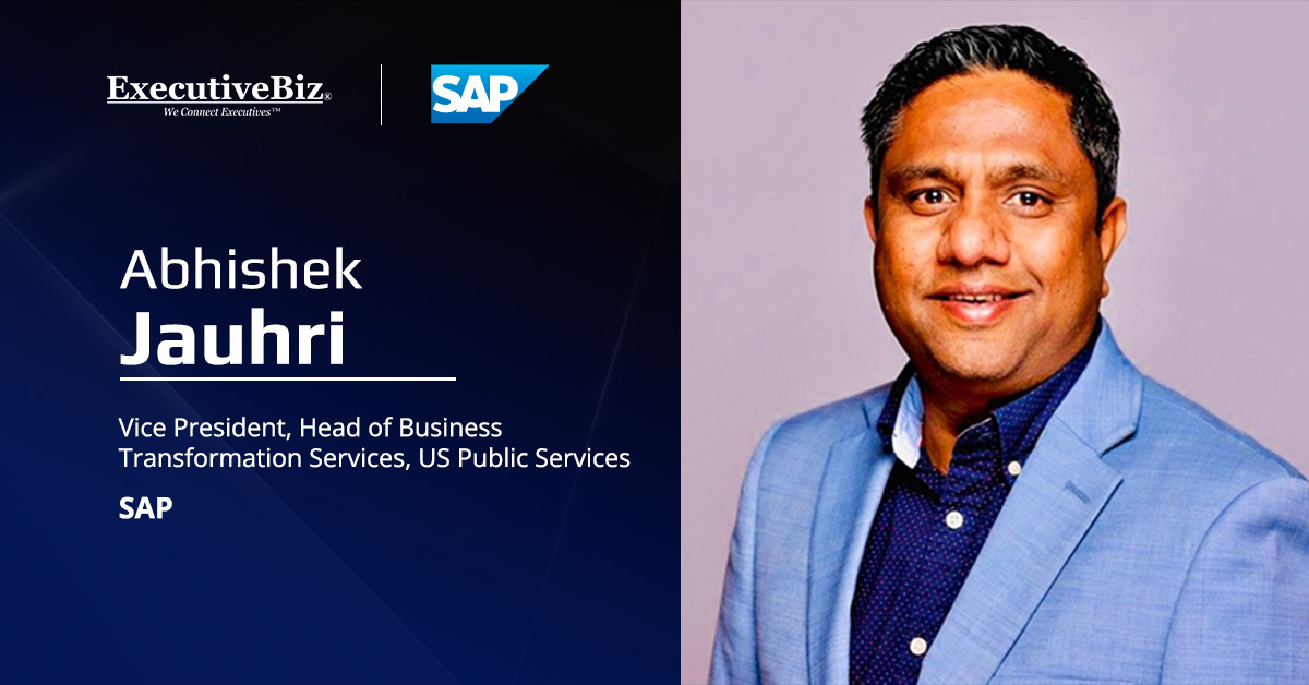 Abhishek Jauhri. SAP's newly appointed VP will also serve as business transformation services lead for U.S. public services.