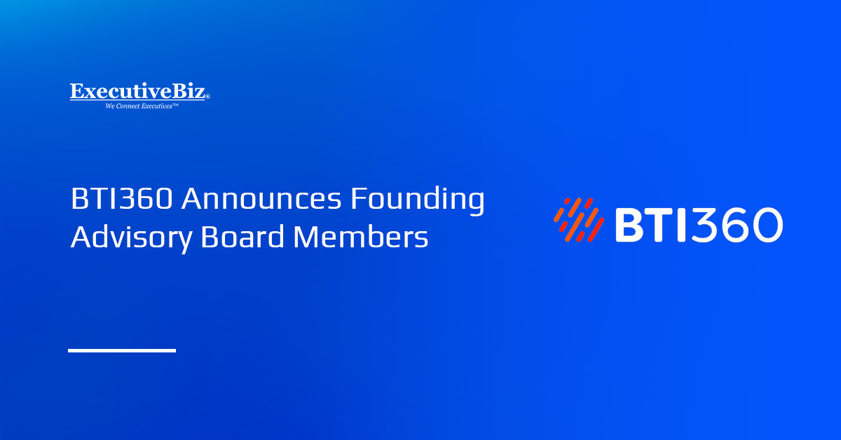 BTI360 logo. The software company named David Shedd, Jennifer Ewbank, Gary Struzik and Amr ElSawy to its advisory board.