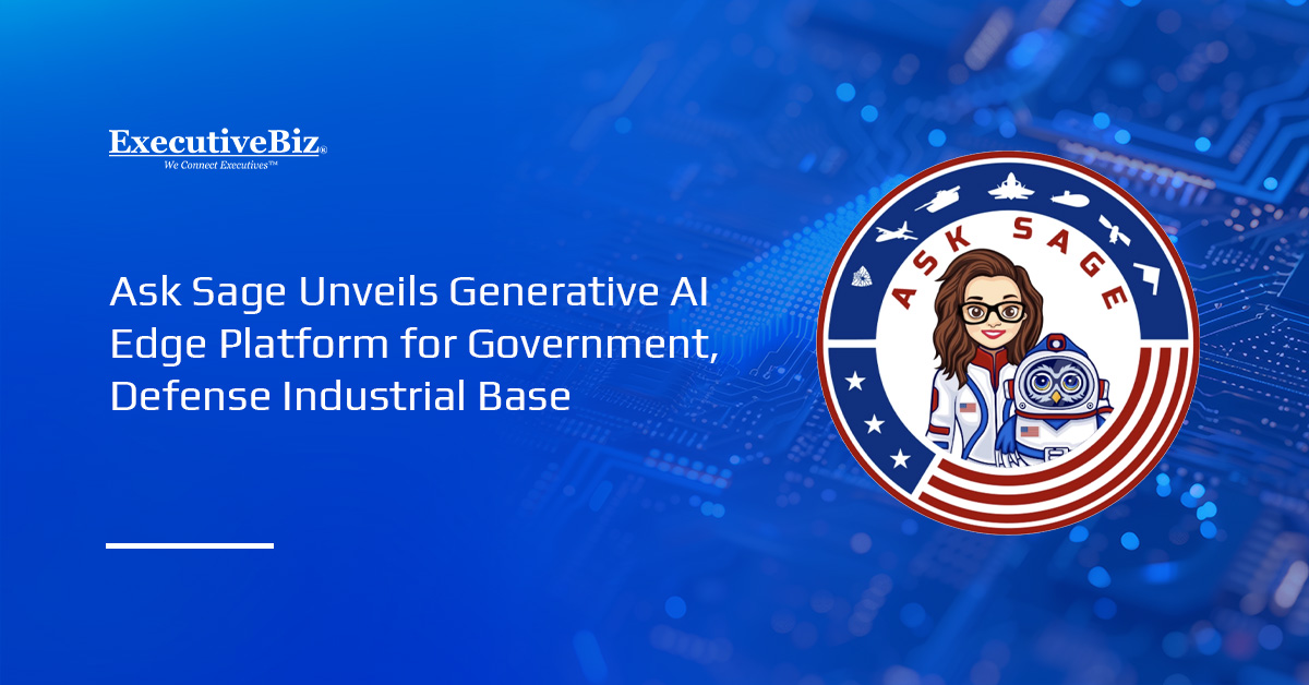 Ask Sage logo. Ask Sage launches generative AI edge platform for government and defense industrial base clients.