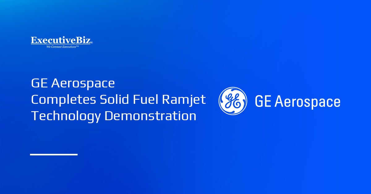 GE Aerospace logo. GE Aerospace has completed supersonic captive carry flight tests of its ATLAS solid fuel ramjet.