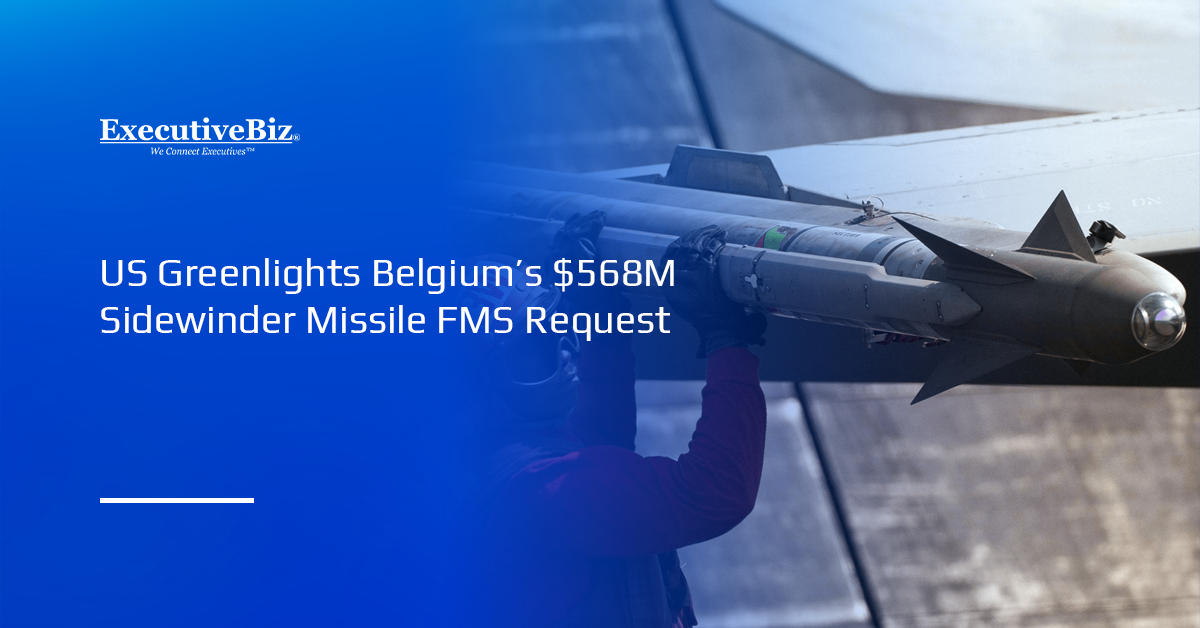 AIM-9X Sidewinder missiles. The State Department has approved Belgium's procurement of AIM-9X Sidewinder Missiles.