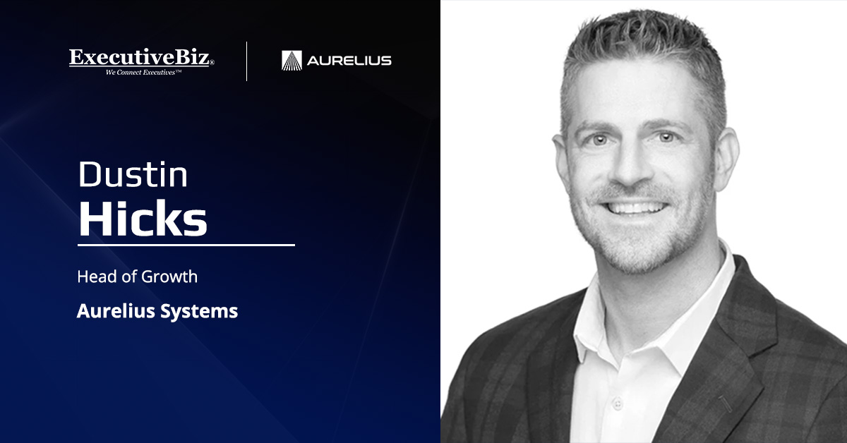 Dustin Hicks, head of growth at Aurelius Systems. Hicks previously captured new business opportunities for Anduril