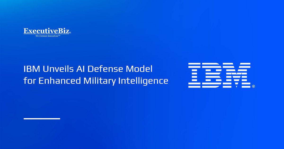 IBM Unveils AI Defense Model for Enhanced Military Intelligence IBM logo. IBM has launched the AI Defense Model to enhance military intelligence.
