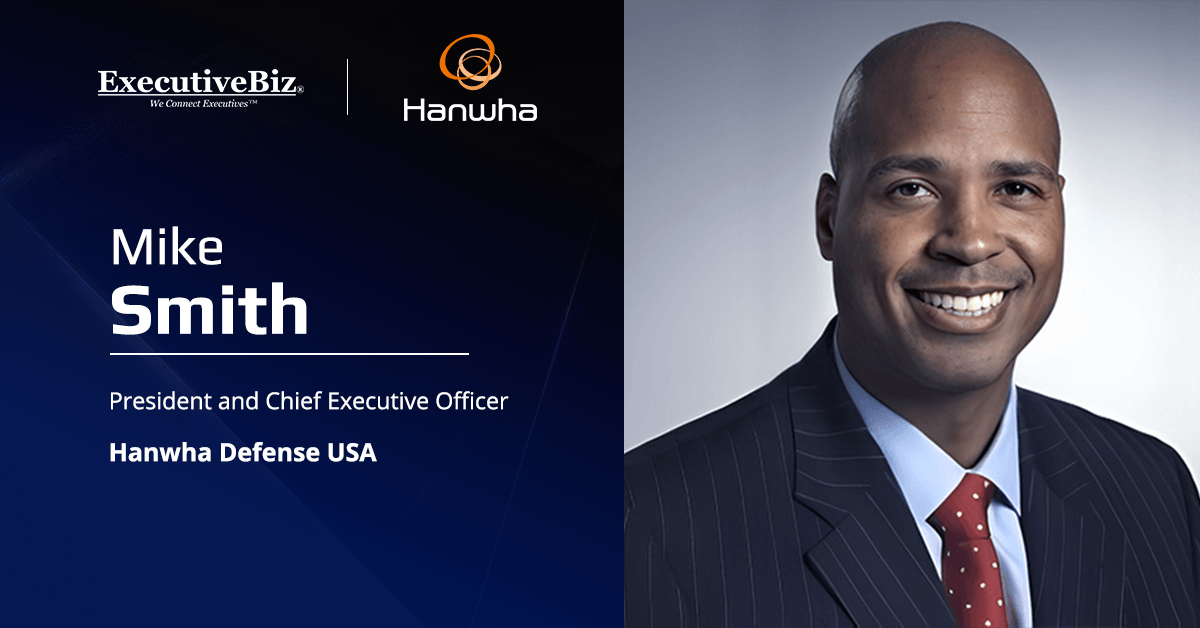 HDUSA CEO Mike Smith. HDUSA will present its latest artillery systems at AUSA's Annual Meeting & Exposition.