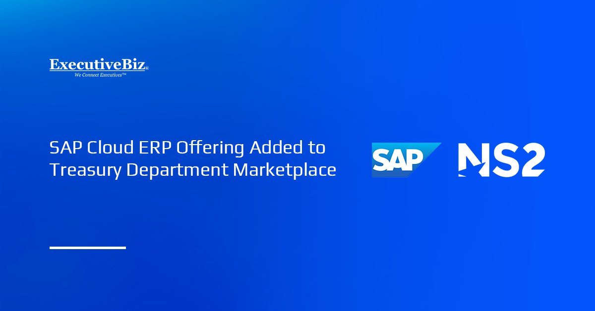 SAP logo. The Treasury Department has added SAP's cloud-based ERP platform to its FM QSMO Marketplace.