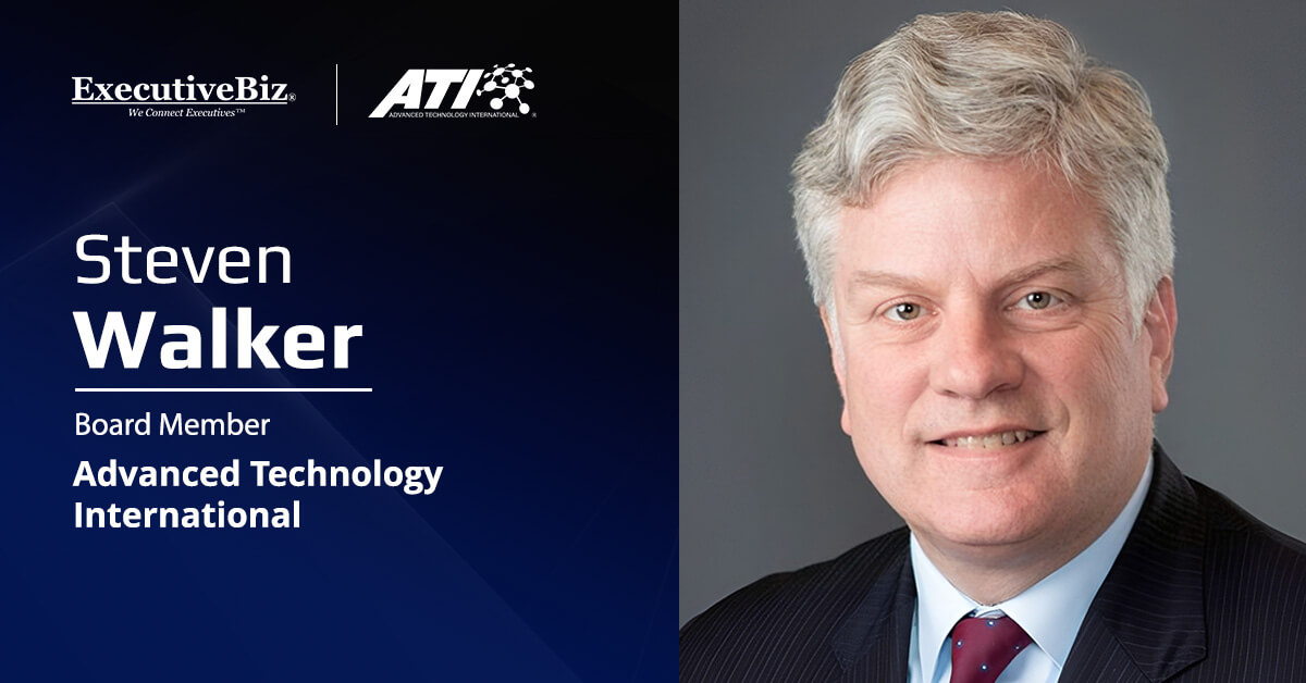 Steve Walker headshot. Advanced Technology International has named Steve Walker as a board member.