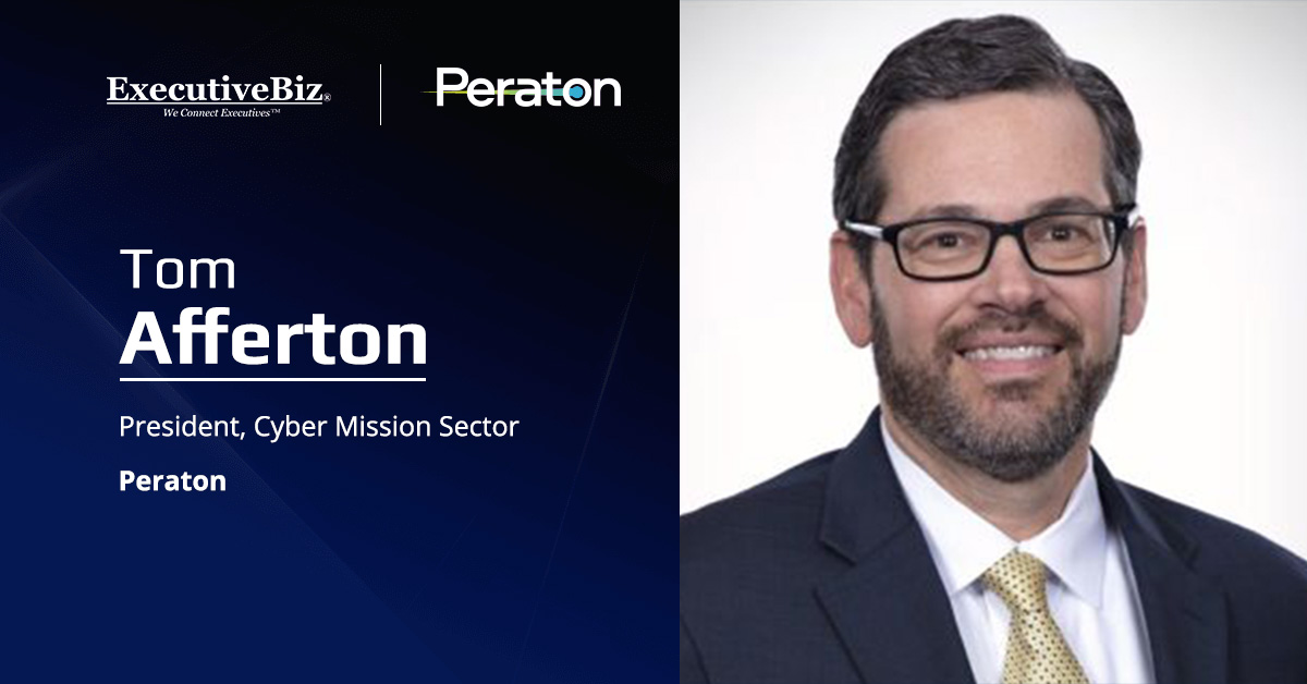 Tom Afferton headshot. Afferton said his organization is proud to support suicide response teams via the task order.