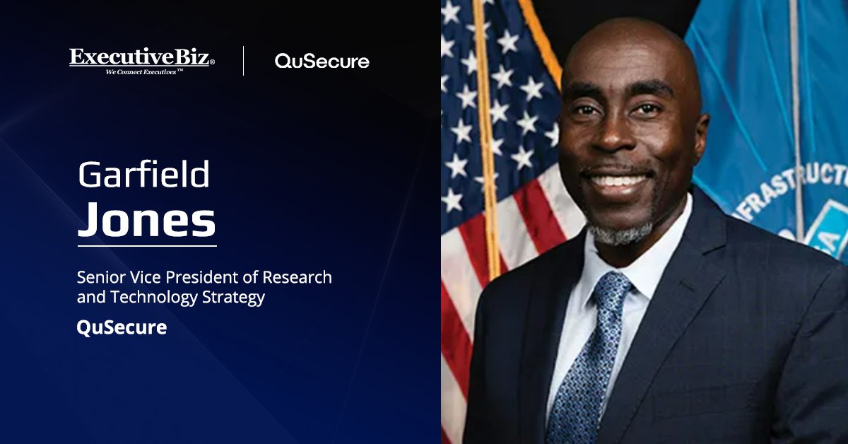 QuSecure SVP Garfield Jones. Garfield Jones was appointed SVP of research and technology strategy at QuSecure.