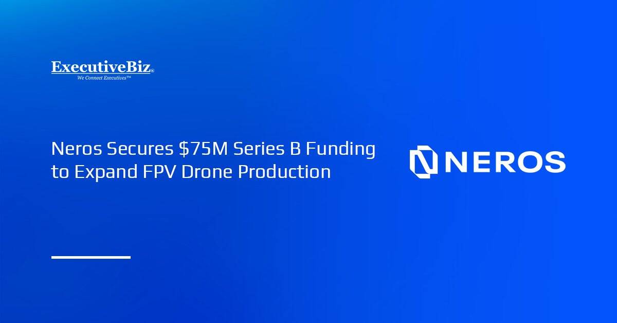 Neros logo. Neros has raised $75 million in Series B funding to expand FPV drone production.