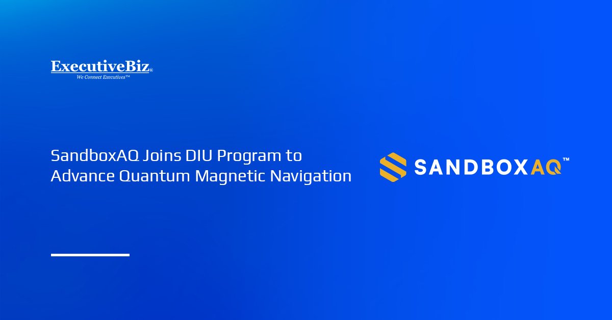 SandboxAQ logo. SandboxAQ has partnered with the Defense Innovation Unit to develop magnetic navigation systems.