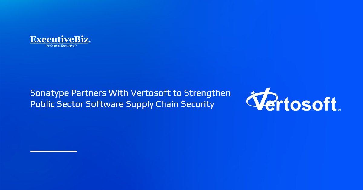 Vertosoft logo. Sonatype has named Vertosoft as its value-added distributor.