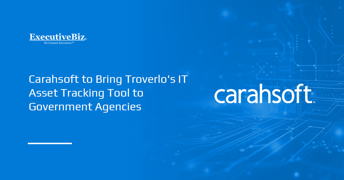 Carahsoft logo. Carahsoft has partnered with Troverlo to bring its Autonomo asset tracking tool to government agencies.