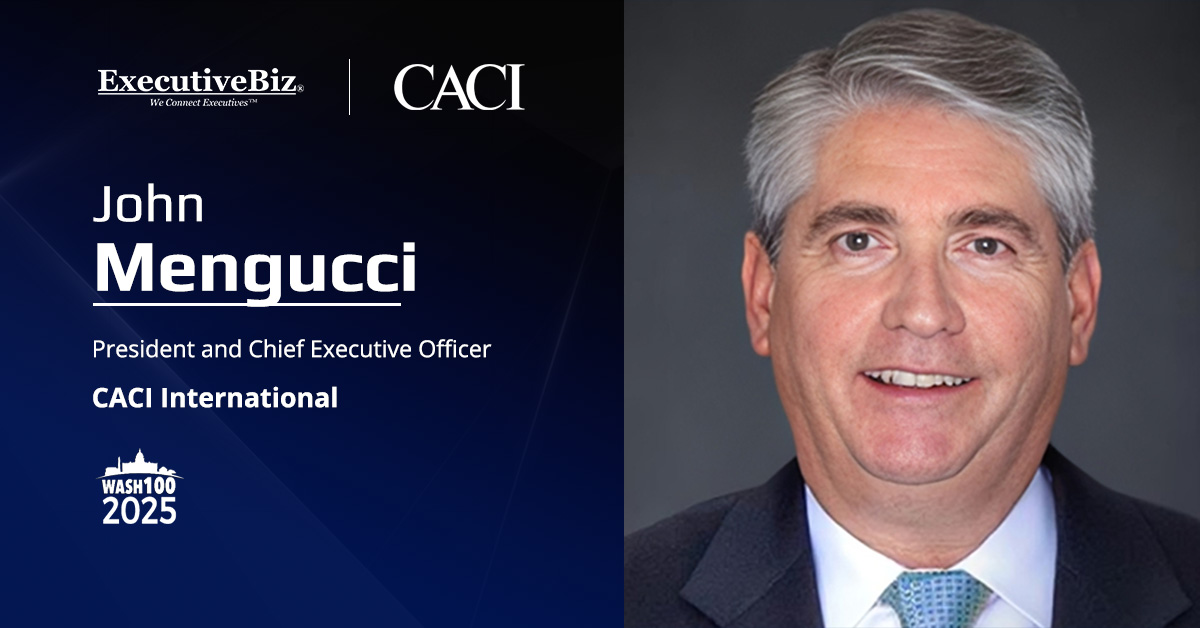 John Mengucci. The CACI chief executive commented on a $79 million task order from the Army.