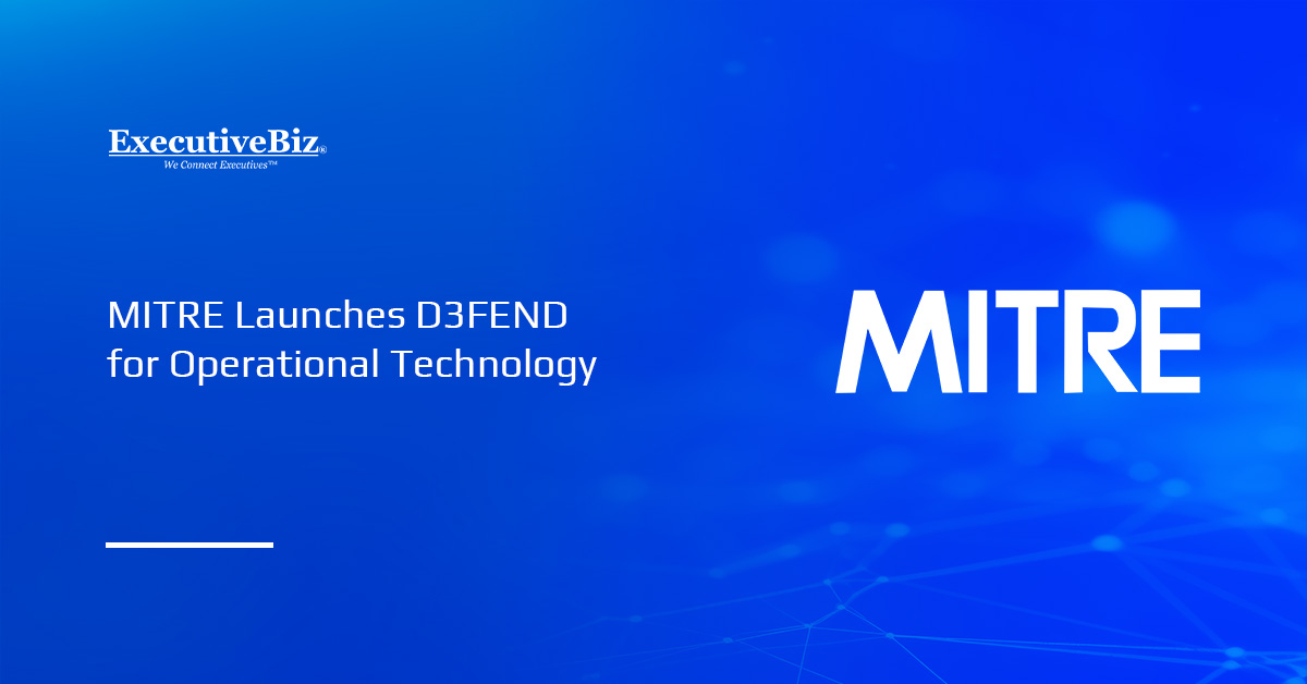 MITRE logo. MITRE expanded its D3FEND cybersecurity ontology to include OT systems.