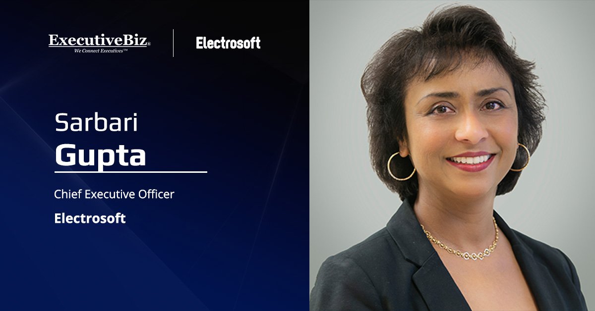 Sarbari Gupta, CEO of Electrosoft. Gupta said the investment will expand her company's ability to support gov't customers.