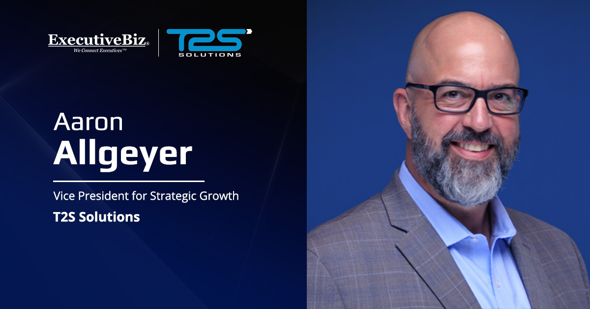 T2S VP Aaron Allgeyer. T2S Solutions will develop and deploy Axonis' federated artificial intelligence infrastructure.