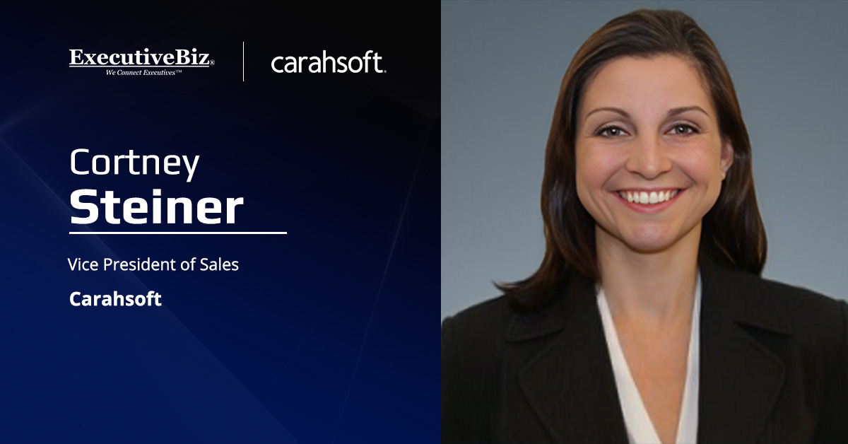 Cortney Steiner, Carahsoft executive. Steiner said Carahsoft's partnership with TeKnowledge enables agencies to modernize