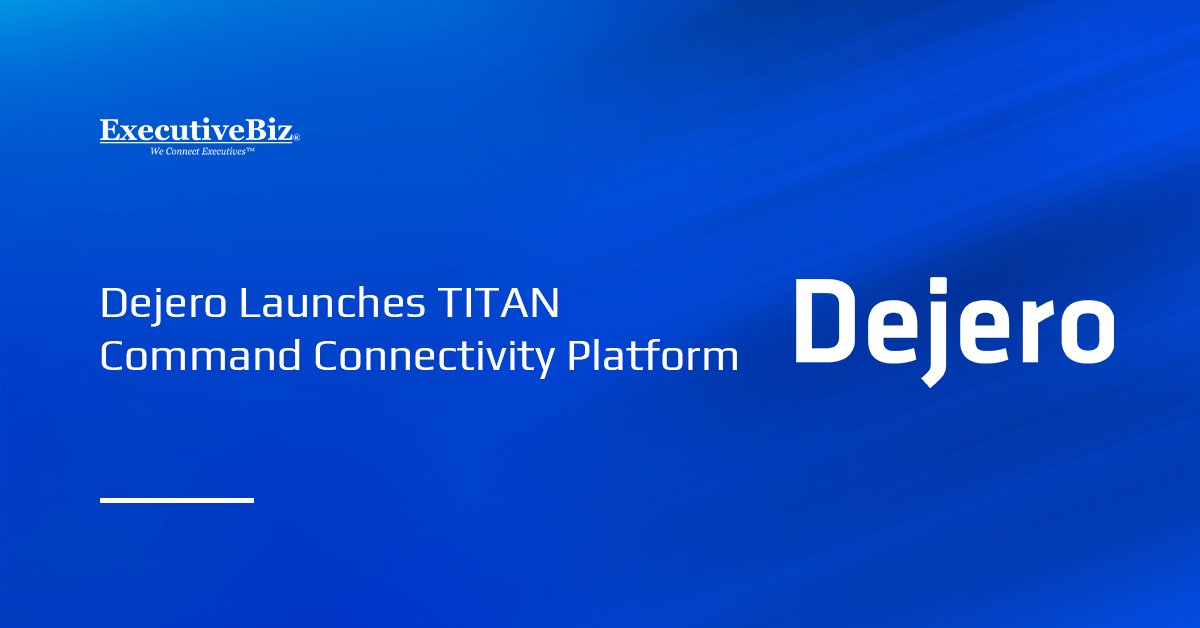 Dejero logo. Dejero launched TITAN Command, a mission-critical connectivity platform.